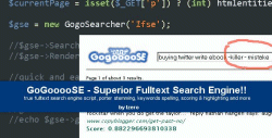 GogoooSE - Fulltext Search Engine!